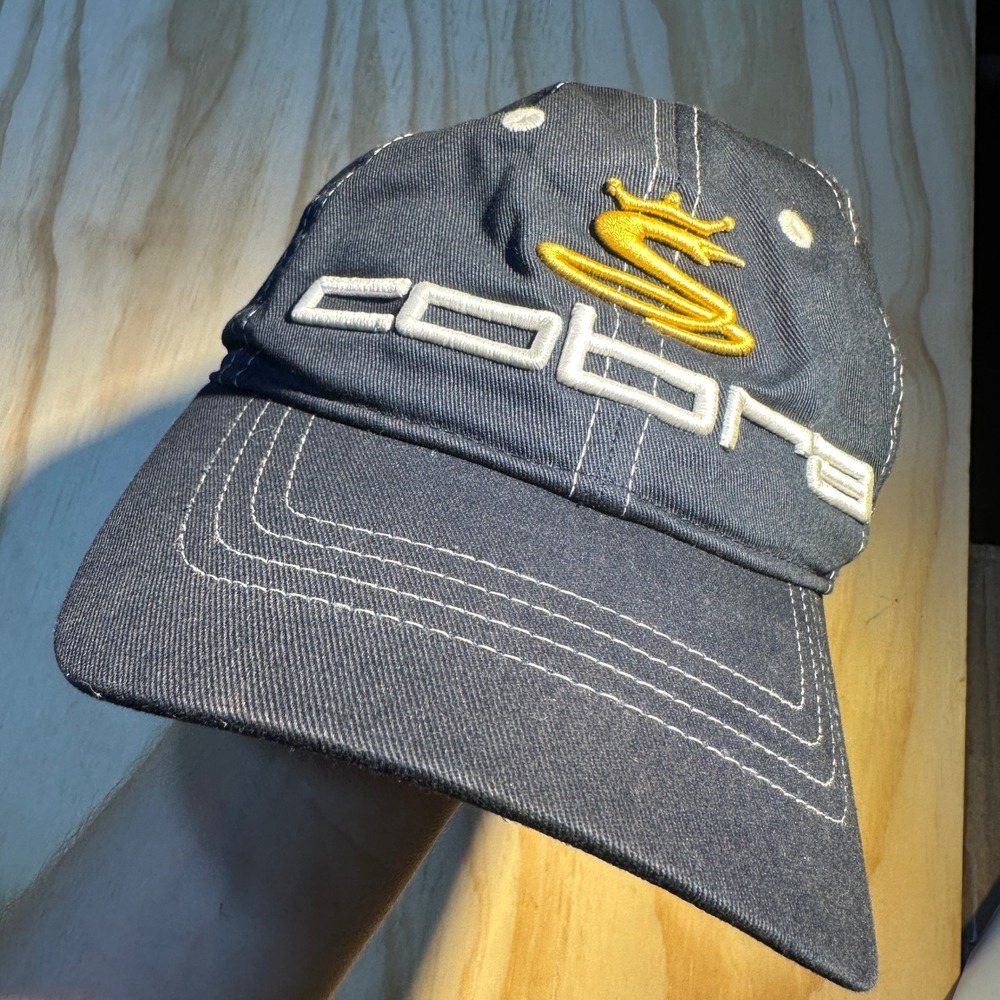 Cobra Golf Mens Navy Blue S2 Embroidered Adjustable Strapback Hat OSFA